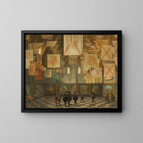 La Grande Assemblée de 1651 - Bartholomeus van Bassen — framed artwork on a wall