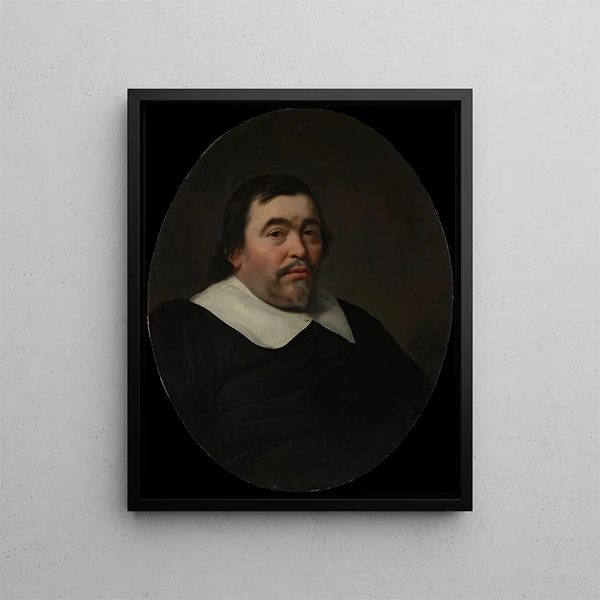 Portrait of a man - Bartholomeus van der Helst — framed artwork on a wall