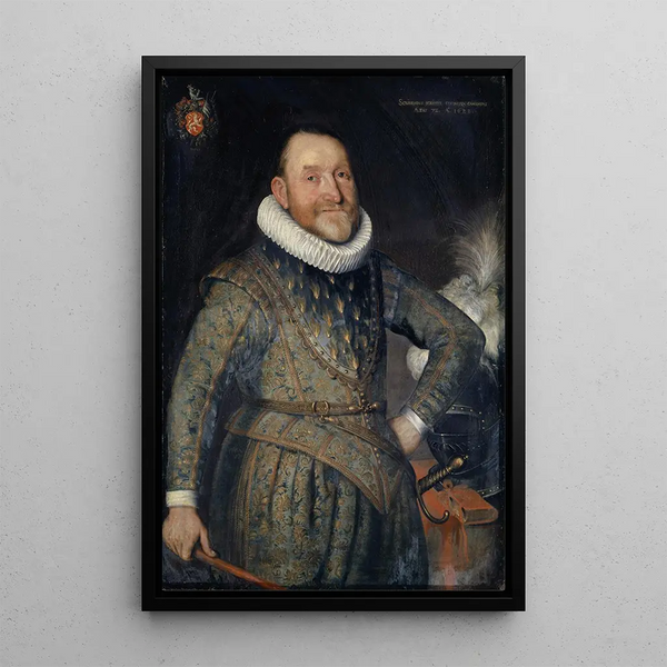 Reproduction of the painting Portrait painting of Théodore Agrippa d'Aubigné - Bartholomäus Sarburgh