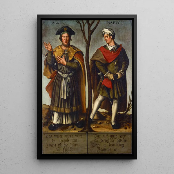 the Prophets Haggai and Baruch - Bartholomäus Sarburgh — framed artwork on a wall