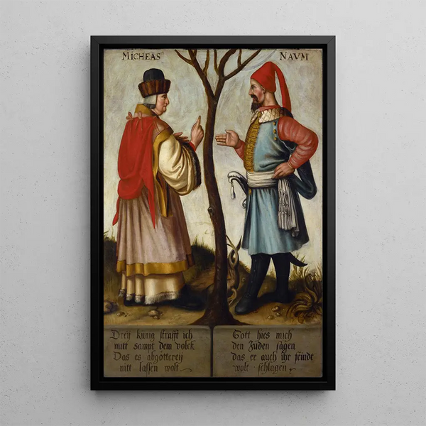 the Prophets Micah and Nahum - Bartholomäus Sarburgh — framed artwork on a wall