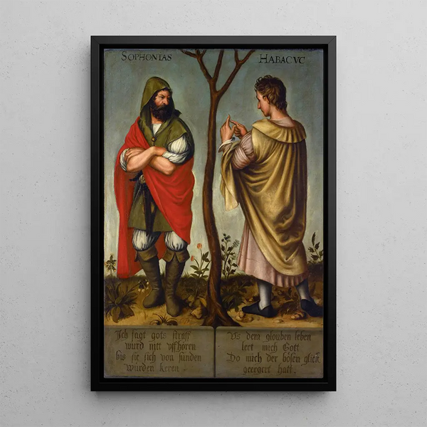 The Prophets Zephaniah and Habakkuk - Bartholomäus Sarburgh — framed artwork on a wall