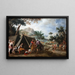 Laban die op zoek is naar zijn gestolen huisgodinnen - Bartolomé Esteban Murillo — ingelijst kunstwerk aan de muur