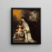 Heilige Roos van Lima - Bartolomé Esteban Murillo — ingelijst kunstwerk aan de muur