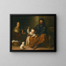 De Heilige Familie in een interieur - Bartolomé Esteban Murillo — ingelijst kunstwerk aan de muur