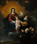 L'Kind Jezus die brood uitdeelt aan pelgrims - Bartolomé Esteban Murillo — weergave van het kunstwerk