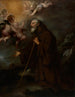De visie van Sint-Franciscus van Paola - Bartolomé Esteban Murillo — weergave van het kunstwerk