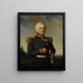 Huibert Gerard Baron Nahuys van Burgst 1782-1858 Lid van de Raad van de Nederlandse Oost-Indische Compagnie in uniform van generaal-majoor - Bastiaan De Poorter — ingelijst kunstwerk aan de muur
