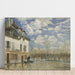 Reproductie van het schilderij Scheepje in de overstroming in Port-Marly - Alfred Sisley