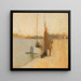 Fishing Boat - Frank Edwin Scott — framed artwork on a wall