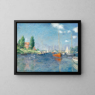 Rode boten, Argenteuil van Claude Monet