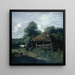 Landbouwgebouw in Gelderland - Wouter Johannes van Troostwijk — ingelijst kunstwerk aan de muur