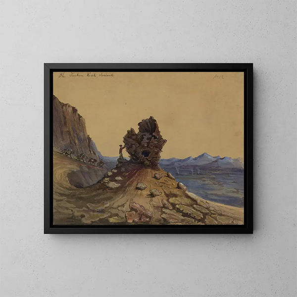 The Tintron Rock in Iceland - Bayard Taylor — framed artwork on a wall