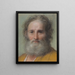 Gezicht van een baardige man - Benedetto Luti — ingelijst kunstwerk aan de muur
