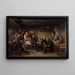 Collecte van de tienden in Skåne - Bengt Nordenberg — ingelijst kunstwerk aan de muur