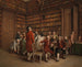 De encyclopedisten in de bibliotheek van de koning - Benjamin Eugène Fichel — weergave van het kunstwerk