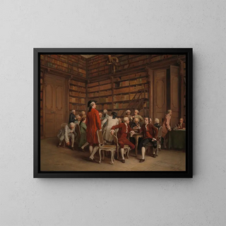 BenjaminEugne Fichel - The Encyclopaedists in the Kings Library.webp
