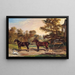 van een Schilderij met Tandemgetrokken Koetsen - Benjamin Cam Norton — ingelijst kunstwerk aan de muur