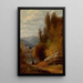 Hunting on the Path - Benjamin Champney — framed artwork on a wall