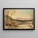 van een winterlandschap in de Witte Bergen - Benjamin Champney — ingelijst kunstwerk aan de muur