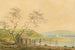 uitzicht vanaf de kade van de cruiseschiphaven in Frenchtown, kijkend naar Elk Creek - Benjamin Henry Latrobe — weergave van het kunstwerk