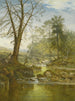Een zonnige beek in Beardon, Dartmoor - Benjamin Williams Leader — weergave van het kunstwerk