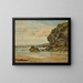 Falaises cornouaillaises à Newquay - Benjamin Williams Leader — ingelijst kunstwerk aan de muur