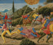 De bekering van Sint Paulus - Benozzo Gozzoli — weergave van het kunstwerk