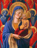 van het Madonna en Kind met engelen - Benozzo Gozzoli — weergave van het kunstwerk