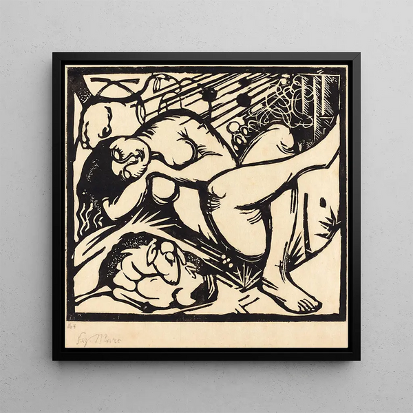 Bergère endormie Schlafende Hirtin - Franz Marc