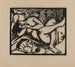 Reproductie van het schilderij Bergère endormie Schlafende Hirtin - Franz Marc