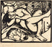 Reproductie van het schilderij Bergère endormie Schlafende Hirtin - Franz Marc