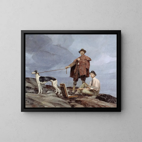 Dunoyer de Segonzac and Boussingault painting - Bernard Boutet de Monvel — framed artwork on a wall
