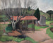 Landschap Frans - Bernard Meninsky — weergave van het kunstwerk