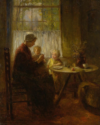 Bernard de Hoog - Mother Feeding Her Child.webp