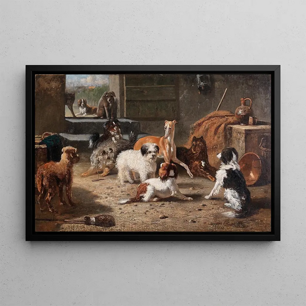 Life of a Dog - Bernard te Gempt — framed artwork on a wall