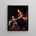 Virgin and Child Painting - Bernardino Luini — framed artwork on a wall