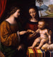 Het Mystieke Huwelijk van Sint Catharina - Bernardino Luini — weergave van het kunstwerk