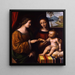 Het Mystieke Huwelijk van Sint Catharina - Bernardino Luini — ingelijst kunstwerk aan de muur