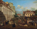 Rue Miodowa à Varsovie - Bernardo Bellotto — weergave van het kunstwerk