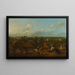 Uitzicht op Ujazdów en Łazienki - Bernardo Bellotto — ingelijst kunstwerk aan de muur