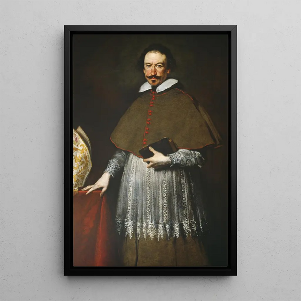 Bishop Alvise Grimani - Bernardo Strozzi — framed artwork on a wall