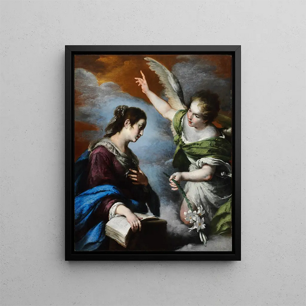L'Annunciation - Bernardo Strozzi — framed artwork on a wall