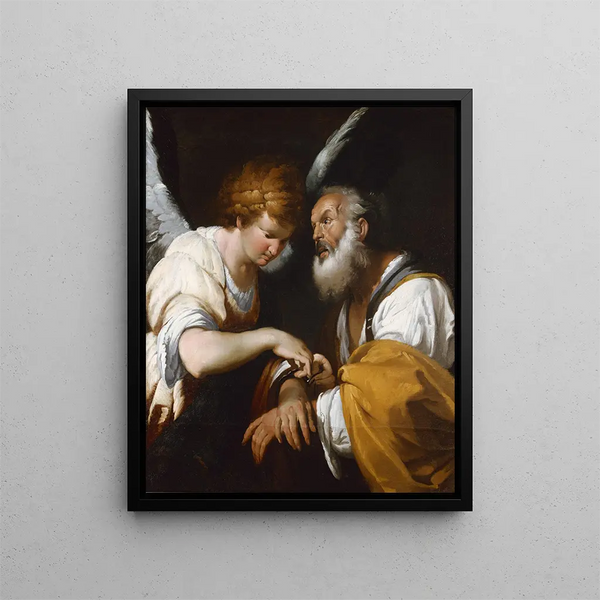 La libération de saint Pierre - Bernardo Strozzi — framed artwork on a wall