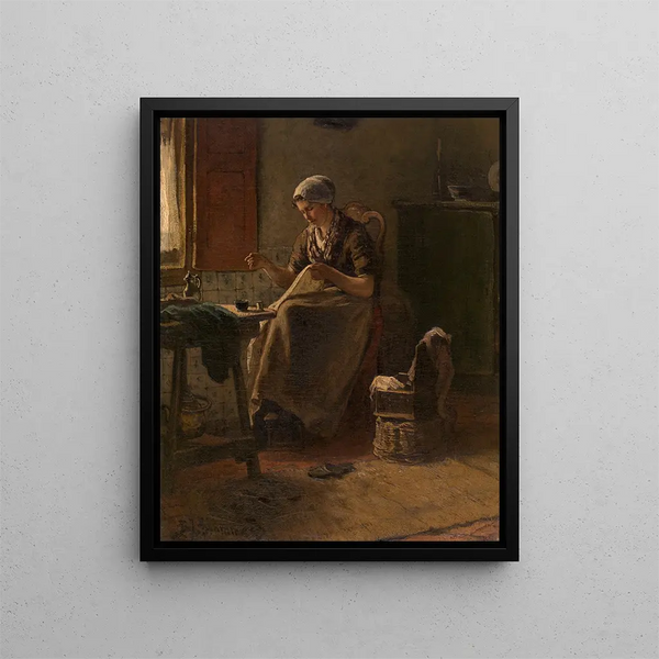 Interior Painting - Bernardus Johannes Blommers — framed artwork on a wall