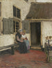Buurtpraat - Bernardus Johannes Blommers — weergave van het kunstwerk