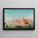 Vue van Venetië - Bernhard Fiedler — ingelijst kunstwerk aan de muur