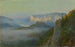 van Brouillard dans le massif gréseux de l'Elbe - Bernhard Mühlig — weergave van het kunstwerk