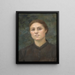 Zelfportret - Berthe Burgkan — ingelijst kunstwerk aan de muur