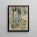 Faneuse - Berthe Morisot — ingelijst kunstwerk aan de muur